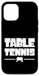 Coque pour iPhone 15 Raquette de tennis de table professionnelle