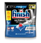 Finish Ultimate Infinity Shine Dishwasher Tablets Bulk, Scent : Fresh, Size : 55 Dishwasher tabs, For Ultimate Clean and Diamond Shine