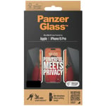 PanzerGlass Privacy Screen Protector iPhone 15 Pro Ultra-Wide Fit, P2826