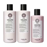 Maria Nila Pure Volume 2x Shampoo 350ml + Conditioner 300ml