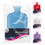 2 LITRE HOT WATER BOTTLE WITHOUT COVER FOR WINTERS WARMER NATURAL RUBBER