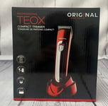 TEOX Professional Compact Rechargeable Hair and Beard Trimmer - Red