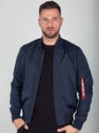 Alpha Industries Mens MA-1 TT Bomber Jacket in Dark Blue - Size 2XS