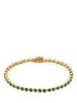 Monica Vinader Essential Onyx Tennis Bracelet, Gold