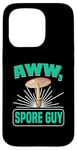 Coque pour iPhone 15 Pro Aww, Spore Guy Jeu de mots Humour Champignon