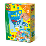 SES Creative 14839 - J'apprends à reconnaître les formes, 16 jolies cartes d'autocollants, avec plus de 300 autocollants, convient aux jeunes enfants