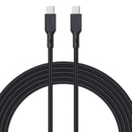 Kabel USB-C - USB-C Aukey CB-KCC102, 100 W, 1,8 m (musta)