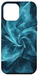 Coque pour iPhone 12 Pro Max Turquoise Nuages Fleur Brume Espace