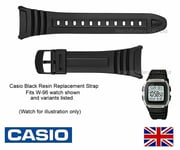 W-96 Casio Watch Strap Band for W-96, W96H, W-96H-1,W-96H-9  10076822 - Black