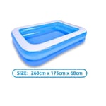 Grande piscine gonflable d'été pour enfants,jouet d'extérieur rectangulaire en PVC,pour la famille,pour bébé,2/2 m - Type 2.6M Pool #A