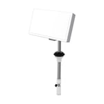 Selfsat - Antenne Satellite Plate camp 38 - lnb pour Camping Car Mobile-Home Caravane 33.7 db – 12.75 GHz en Blanc Argent