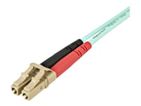 Startech.Com Aqua Om4 Duplex Multimode Fiber - 1M / 3 Ft - 100 Gb - 50/125 - Om4 Fiber - Lc To Lc Fiber Patch Cable (450Fblclc1) - Nätverkskabel - Lc Multiläge (Hane) Till Lc Multiläge (Hane) - 1 M - Fiberoptisk - Duplex - 50/125 Mikron - Om4 - Havs