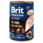 Brit Premium by Nature 6 x 400 g - Fisk med fiskhud