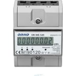 ORNO KWH Måler LCD Blå B/Lys 3F KL.1 80A MID