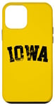 iPhone 12 mini Retro Iowa Tee Vintage Iowa Black Gold Iowa Throwback Design Case