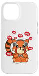 Coque pour iPhone 14 Red Panda Gamer Jeux vidéo PC Zoo Animal Zookeeper