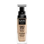 Fond de Teint 24 Heures Can't Stop Won't Stop NYX Professional Makeup (différentes teintes disponibles) - Nude