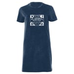 My Chemical Romance Board Women's T-Shirt Dress - Navy Acid Wash - L