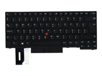 Chicony - Erstatningstastatur For Bærbar Pc - Med Trackpoint, Ultranav - Qwertz - Ungarsk - Svart - For Thinkpad E48x  E49x  L380  L380 Yoga  L390  L390 Yoga  L480  L490  T480  T49x