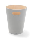 Umbra Woodrow Poubelle Ou Corbeille À Papier Moderne En Bois D'Une Capacité De 7,5 L Pour Salle De Bain, Bureau, et Bien Plus Encore, Hêtre Commun, Gris