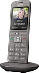 CL660HX Combiné DECT avec socle de chargement téléphone sans fil de haute qualité pour routeur et base DECT Compatible Fritzbox qualité audio exceptionnelle, anthracite métallisé