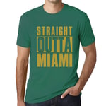 Homme Tee-Shirt Tout Droit Sorti De Miami - Straight Outta Miami - T-Shirt Graphique Éco-Responsable Vintage Cadeau Nouveauté