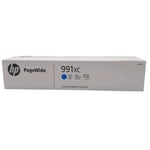 HP 991XC Cyan Ink Cartridge 991X Genuine Original M0K06XC Blue PageWide Printer