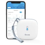 Wifi Thermomètre Intérieur Hygromètre, Smart Moniteur De Haute Précision D'Humidité Et De Température Avec Alerte Notification, Compatible Avec 2.4Ghz Wifi, Pour Maison Chambre Frigo Cave Serre