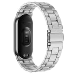 Xiaomi Smart Band 8 Stilrent länkarmband i metall, silver