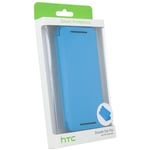 GENUINE HTC One Mini Double Dip Flip Stand Case Cover Light Blue - HC V851