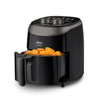 Ufesa Panther, Friteuse Air Fryer de 3,5 L, 8 Programmes, 1200 W, Minuterie, Température de 80ºC à 200ºC, Sans BPA ni PFOA, Cuve et Plateau Antiadhésifs, Noir