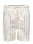 ONLY & SONS Onsdan Boucle Stripe Shorts Vit