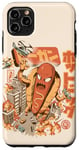 Coque pour iPhone 11 Pro Max Super Hot Dog Monster Food Japanese City Kawaii Hot Dog