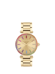 Coach Women's Cary Rainbow Crystal Bracelet Strap Watch, Gold/Multi