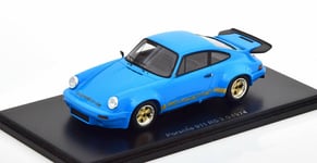 PORSCHE 911 RS 3.0 RHD blue 1974 1/43 SPARK S7640 **