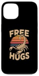 Coque pour iPhone 13 Vintage Scorpion Free Hugs Funny Daddy Hugs Design Hugs Meme