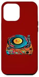 Coque pour iPhone 12 Pro Max Tourne-disque vintage coloré - Retro Pop Art Vibes