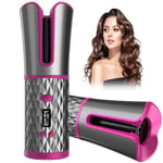 SevenPandaHair Curler,Rotating Curling Tongs, Cordless Auto Curler,Cordless Portable Electric Hair L/R Rotating Curler, Curling Wand Tongs, Curls or Waves Anytime Anywhere