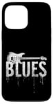 Coque pour iPhone 13 Pro Max Musique Blues pour guitare électrique vieilli