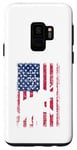 Coque pour Galaxy S9 Drapeau américain éléphant vintage patriotique 4 juillet