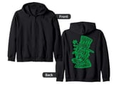 Happy Lucky Saint Patrick's Day For Mans Womans Zip Hoodie