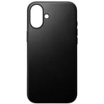 Nomad Leather Case for iPhone 16 Plus  Compatible Anti-Shock, Black