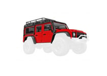 9712-RED Traxxas Complete Pre-Painted Land Rover Defender Body (Red) TRX-4M 1/18