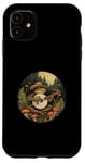 Coque pour iPhone 11 Drôle de grenouille jouant du banjo Esthétique Cottagecore Guitare