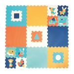 LUDI - Dalles épaisses en Mousse - Tapis de Sol Géant pour bébé - Puzzle aux Motifs géométriques et Animaux - Dès 10 Mois