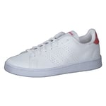 ADIDAS Homme Advantage Sneaker, FTWR White/FTWR White/Better Scarlet, 36 2/3 EU