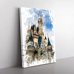 Big Box Art Magic Kingdom Florida Orlando USA V3 Canvas Wall Art Print Ready to Hang Picture, 76 x 50 cm (30 x 20 Inch), Multi-Coloured