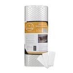 Homes and Hives Radiator Reflector Foil 10m x 60cm – 3mm Thick Energy Saving Radiator Foil Roll – Reduces Heat Loss, Saves Energy & Money – Easy-to-Install Radiator Heat Deflector Insulation Panels