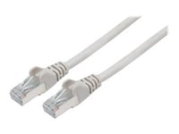 Intellinet Network Patch Cable, Cat7 Cable/Cat6A Plugs, 1m, Grey, Copper, S/FTP, LSOH / LSZH, PVC, RJ45, Gold Plated Contacts, Snagless, Booted, Lifetime Warranty, Polybag - Câble réseau - RJ-45...