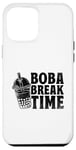 Coque pour iPhone 12 Pro Max Boba Break Time Thé au lait Bubble Tea Boba Pearl Lover